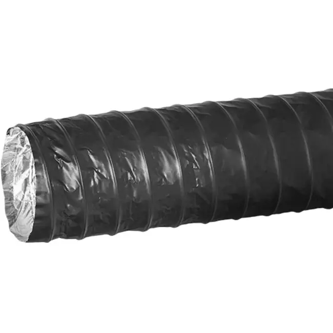 Tubo di ventilazione Combidec in alluminio con strato esterno in poliestere NERO Ø 160 mm (10 metri)