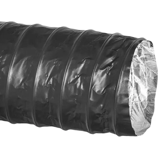 Tubo di ventilazione Combidec in alluminio con strato esterno in poliestere NERO Ø 160 mm (10 metri)