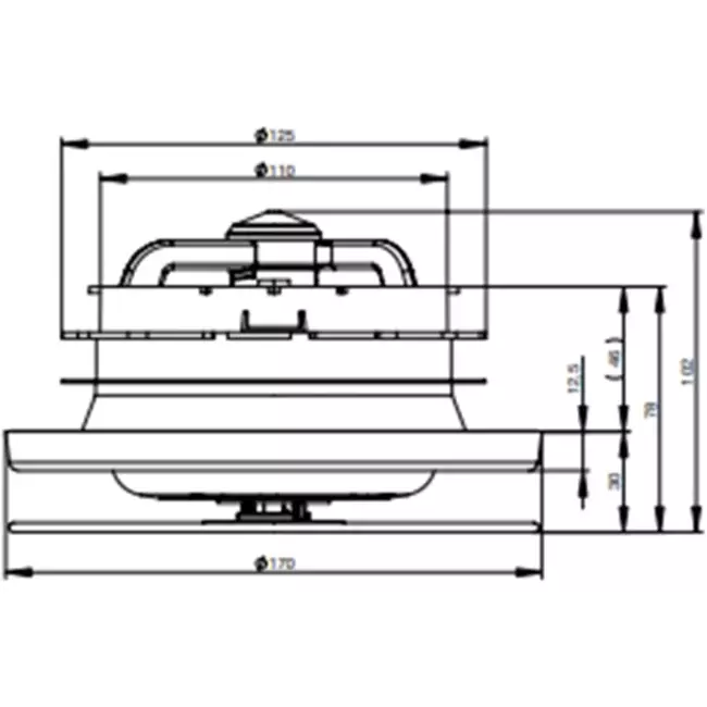 Valvola di estrazione Zehnder ComfoValve Luna E125