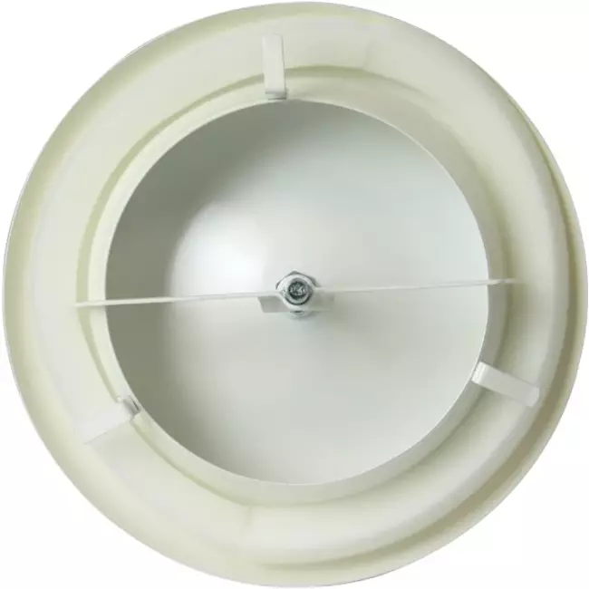 Valvola alimentazione ventilazione in metallo Ø 100 mm RAL 9010 con morsetti a molla - DVSC-P100