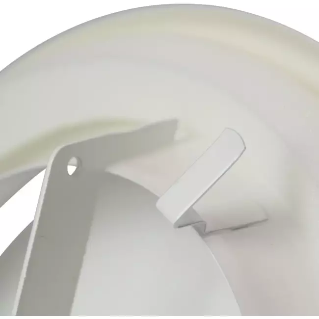 Valvola alimentazione ventilazione in metallo Ø 100 mm RAL 9010 con morsetti a molla - DVSC-P100
