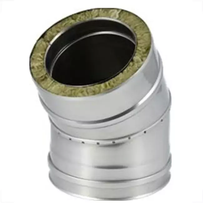 Tubo DP diametro 80 mm (80/130) curva 30° I316L/I304 (D 0,5/0,6)