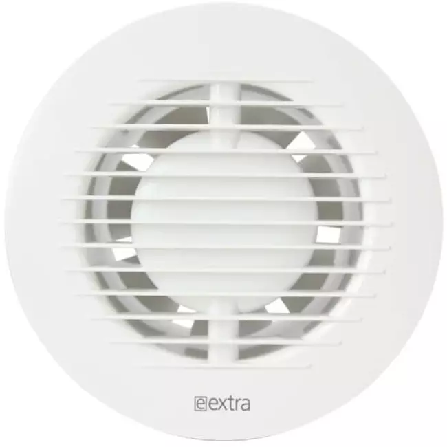 Aspiratore per il bagno rotondo Ø 100 mm bianco con timer - EE100T