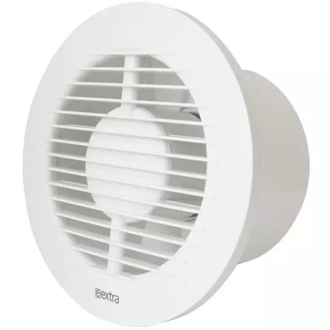 Aspiratore per il bagno rotondo Ø 125 mm bianco con timer e sensore umidità - EA125HT