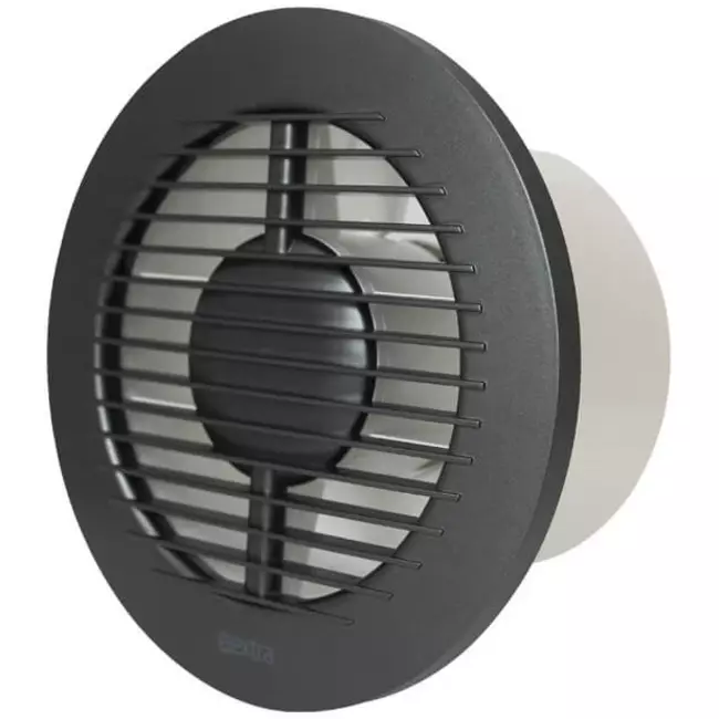Aspiratore per il bagno rotondo Ø 125 mm antracite - Base EA125A