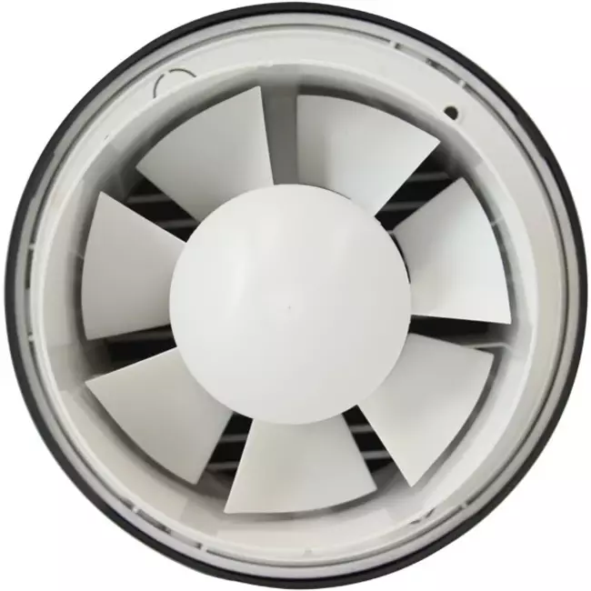 Aspiratore per il bagno rotondo Ø 125 mm antracite -  Design EAT125A