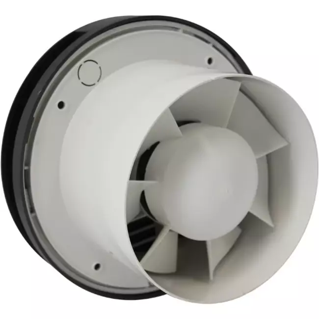 Aspiratore per il bagno rotondo Ø 125 mm antracite -  Design EAT125A