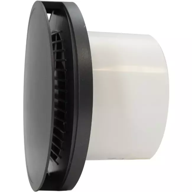 Aspiratore per il bagno rotondo Ø 125 mm antracite -  Design EAT125A