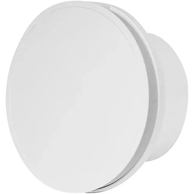 Aspiratore per il bagno rotondo Ø 100 mm bianco con timer -design EAT100T