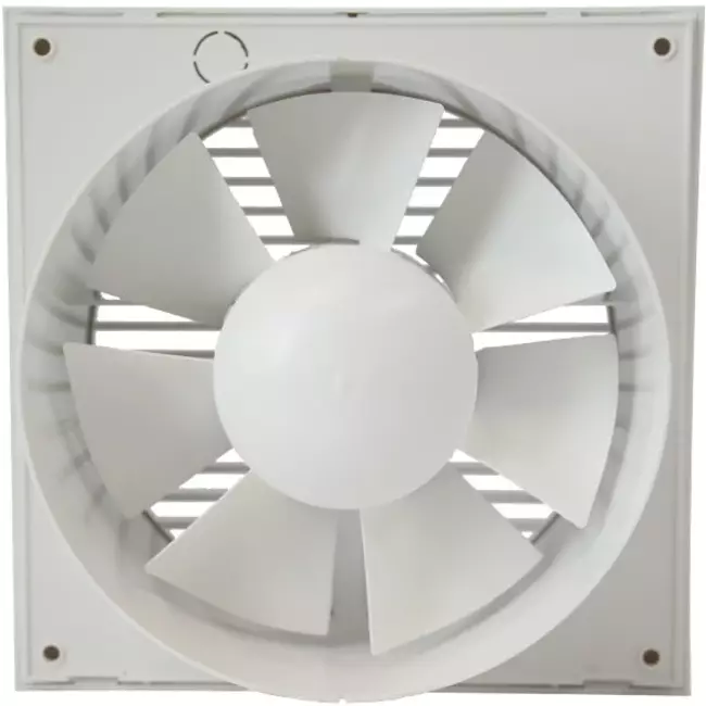 Aspiratore per il bagno Ø 150 mm bianco con interruttore a corda e spina - EE150WP