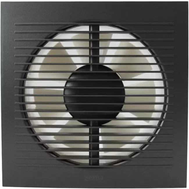 Aspiratore per il bagno Ø 100 mm antracite con timer e sensore di umidità - Standard EE100HTA