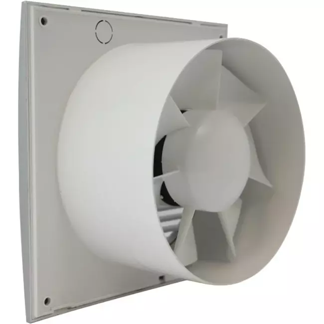 Aspiratore per il bagno Ø 125 mm argento con timer - Standard EE125TS