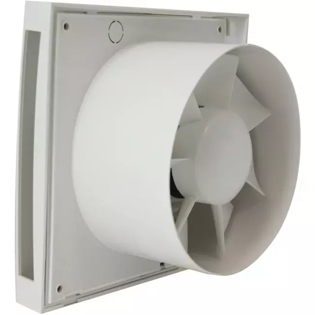 Aspiratore per il bagno Ø 150mm bianco con timer e sensore umidità - Design EET150HT