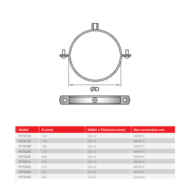 Termodotto 13mm staffa 315mm - PC13TD315