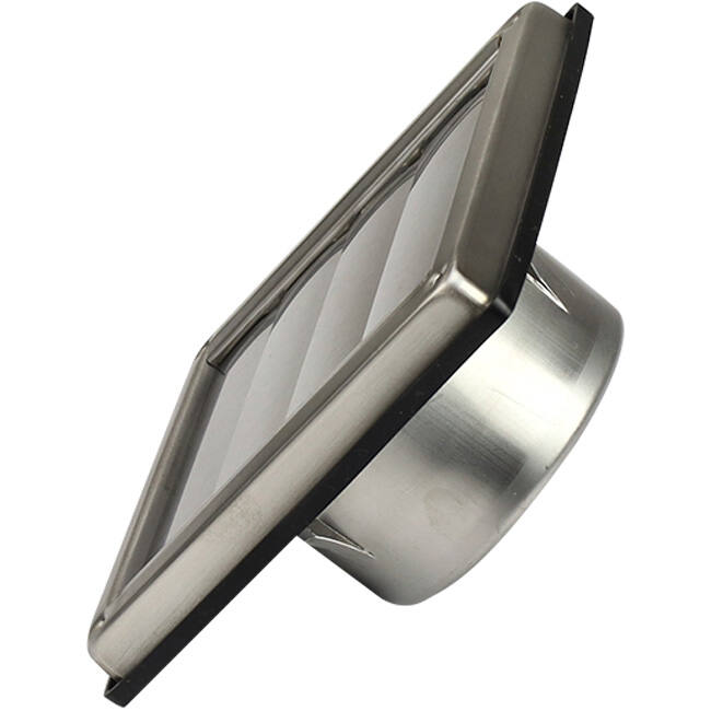 Griglia frontale in acciaio inox 100 mm con alette mobili di scarico alto - EL-SS-OP100 SS