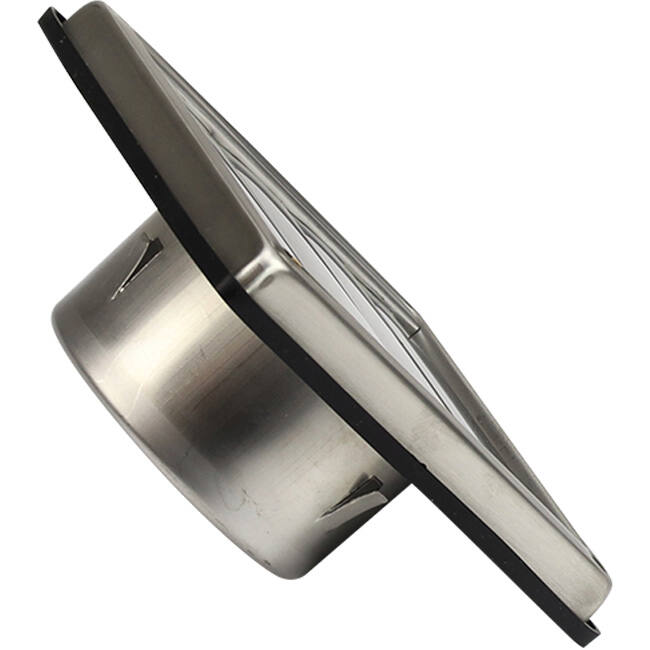 Griglia frontale in acciaio inox 100 mm con alette mobili di scarico alto - EL-SS-OP100 SS