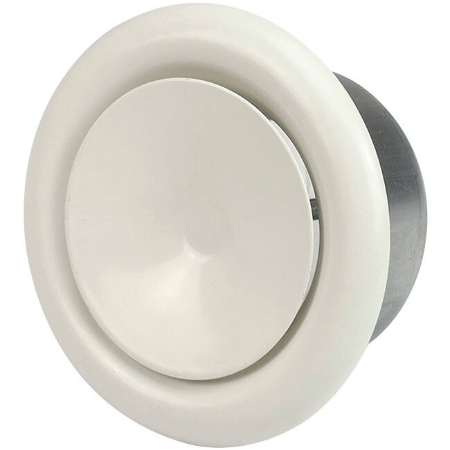 Valvola di ventilazione 100 mm in metallo - S-DVS100 RAL9010