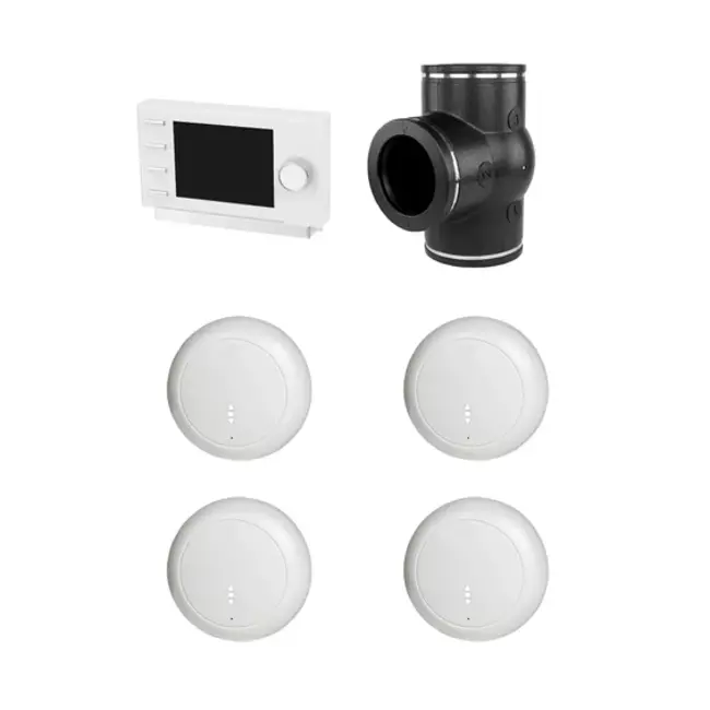 Kit Ubbink RF 0,49 Valvola a 3 vie controllo orologio 4x Sensore CO²
