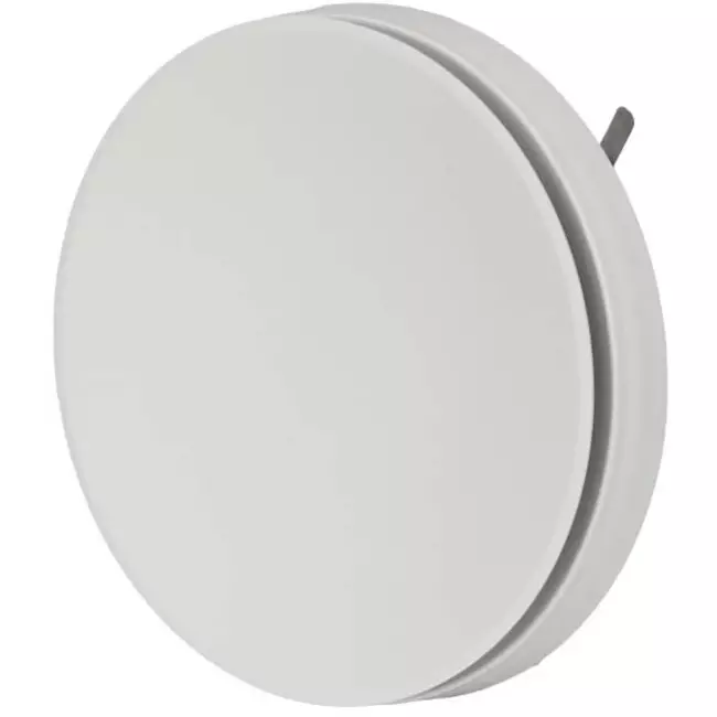 Valvola di alimentazione ventilazione in plastica 160 mm RAL 9003 con morsetti a molla e settore pulito - I-Valve Rondo 160