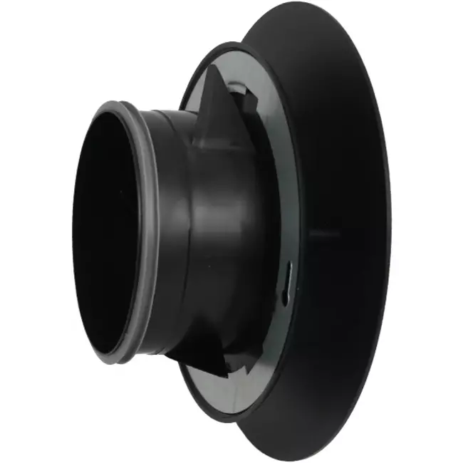 Valvola di ventilazione RLV Imaginair grande Ø 125 mm - morsetti di fissaggio + anello - nero