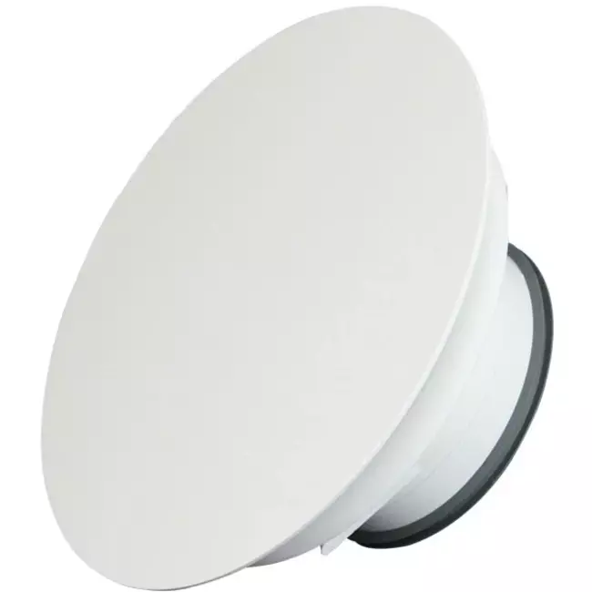 Valvola di ventilazione RLV Imaginair Ø 125 mm - morsetti di fissaggio + anello - bianco