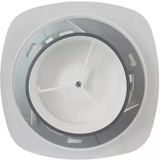 Valvola di ventilazione RLV Imaginair quadrata Ø 125 mm - morsetti di fissaggio + anello - bianco