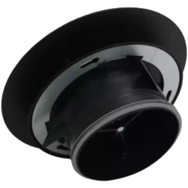 Valvola di ventilazione RLV Imaginair grande Ø 125 mm - morsetti di fissaggio + anello - nero