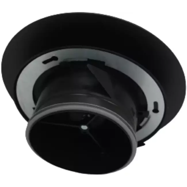 Valvola di ventilazione RLV Imaginair grande Ø 125 mm - morsetti di fissaggio + anello - nero
