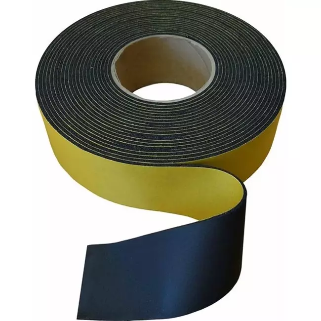 Nastro isolante neutro 75mm - nero (rotolo 15m)