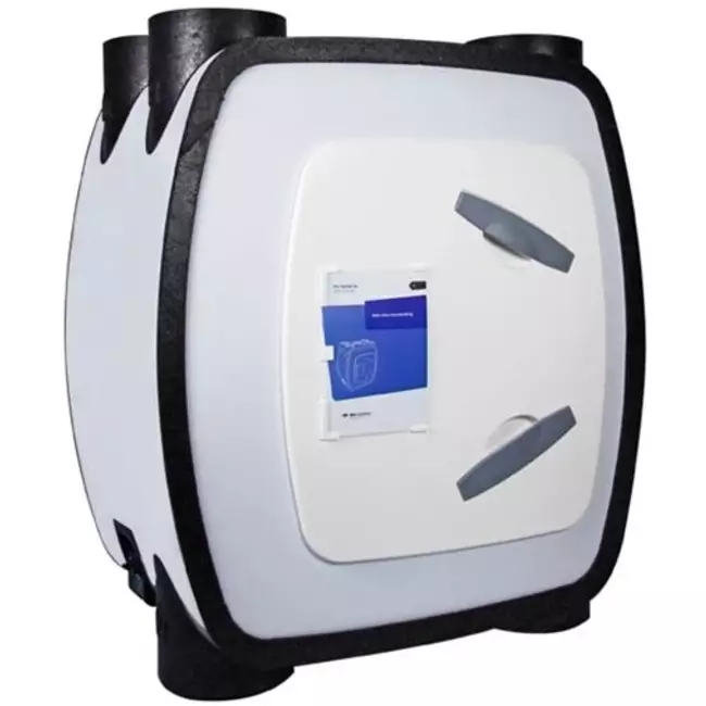 Itho Daalderop sistema di ventilazione meccanica con recupero di calore HRU 350 ECO unità HR RFT montaggio in alto 350 m3/h - spina europea