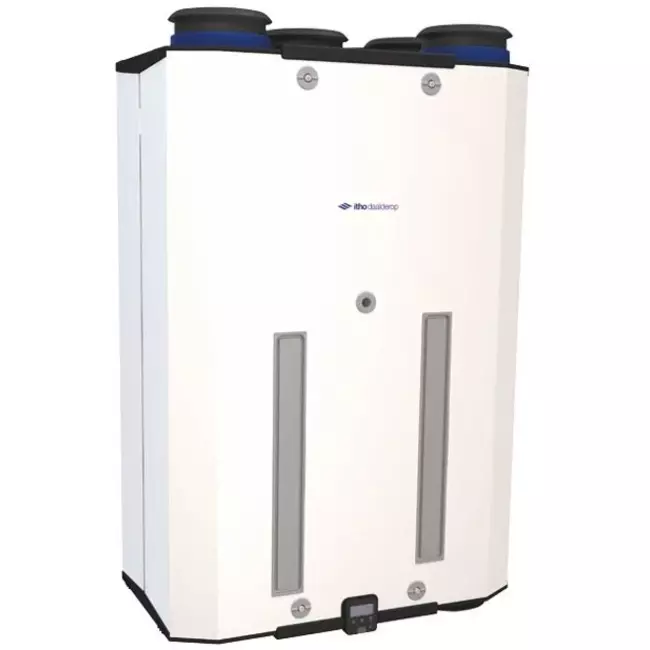 Itho Daalderop sistema di ventilazione meccanica con recupero di calore HRU 300 R ECO + RFT integrato 300 m3/h - spina europea