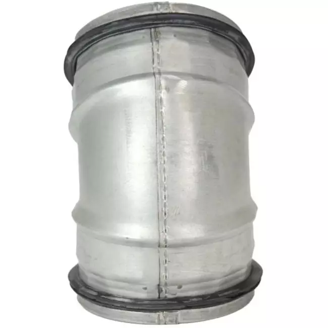 Curva tonda corta spiro 45° Ø 80 mm per tubo spiro