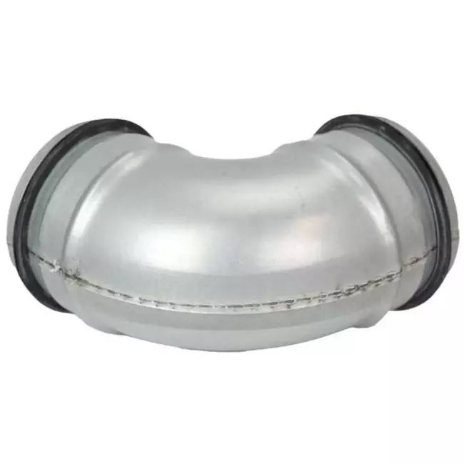Curva tonda corta spiro 45° Ø 80 mm per tubo spiro