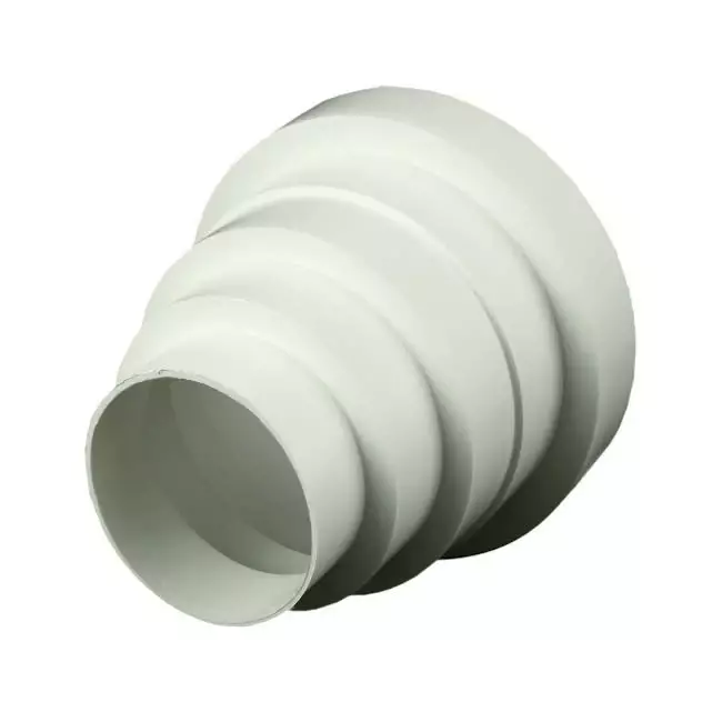 Riduttore di ventilazione universale in plastica per diametro da 80 a 150 mm VA80