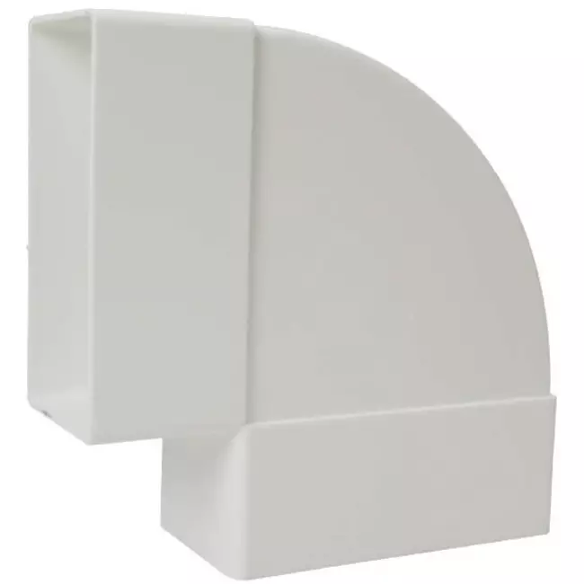 Curva rettangolare orizzontale in plastica 90° 110x55 - KLH