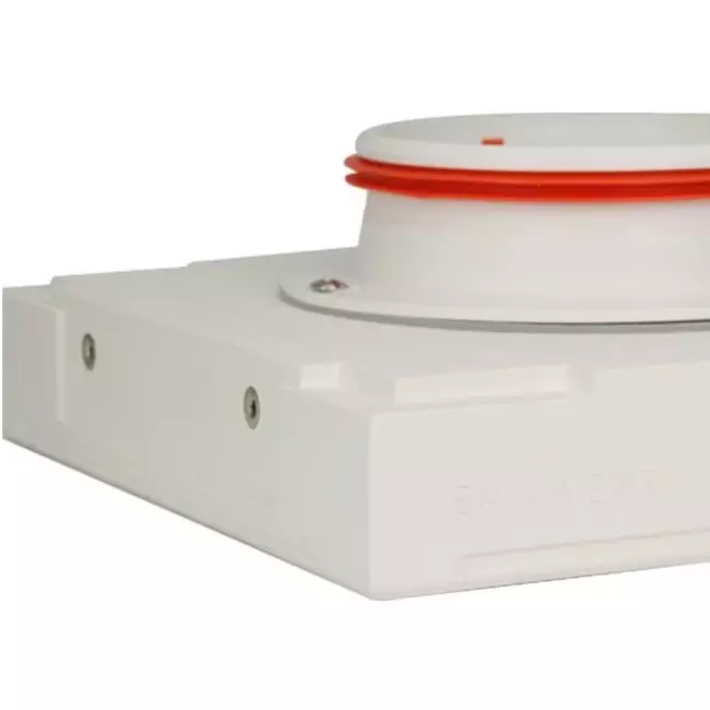 Ergovent valvola di ventilazione canalizzabile senza telaio quadrata 100 mm