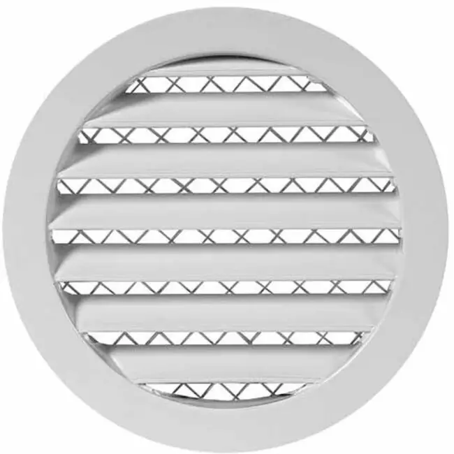 Griglia in alluminio Ø 100 bianca - MRA100W - RAL9016