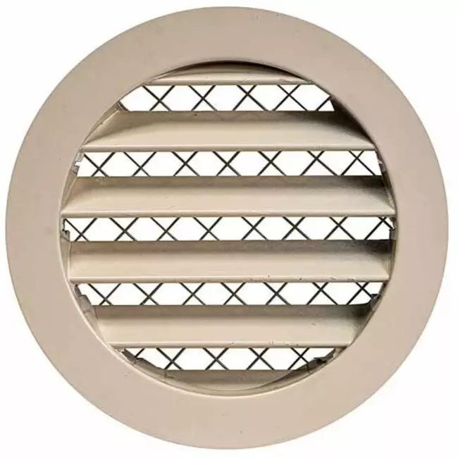 Griglia in alluminio Ø 160 beige - MRA160Y - RAL1015