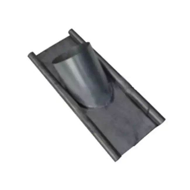 Tegola perforata di piombo per condotto termoisolato diametro 160 mm - 45 gradi