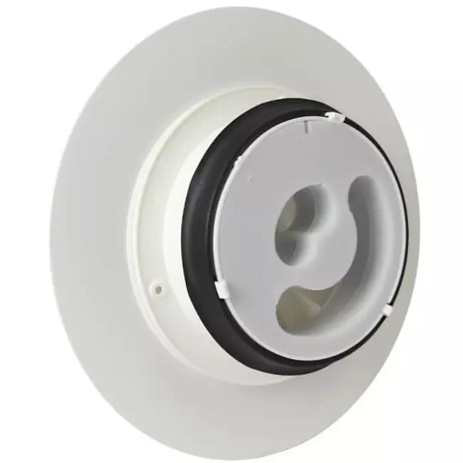 Valvola di design a soffitto o a muro Vasco deluxe tonda (incl. smiley)