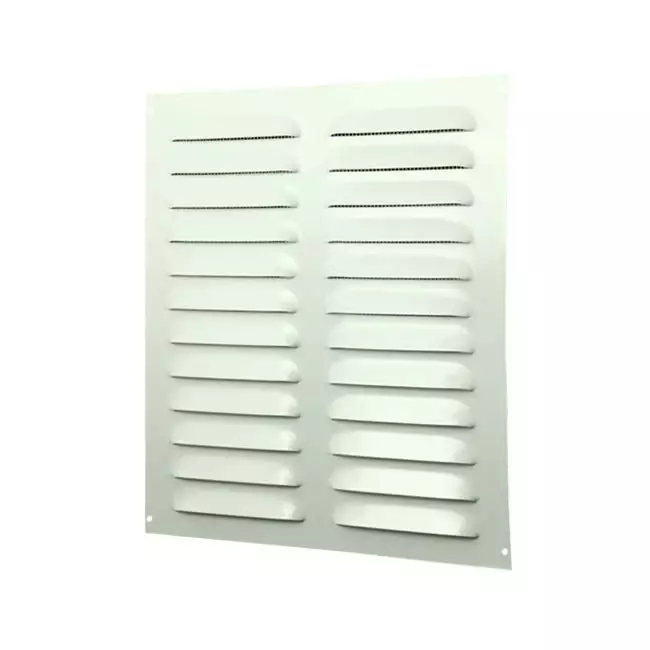 Griglia a fessura rettangolare in metallo 260x280 bianca - MR2628