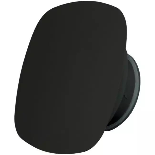 Valvola di ventilazione RLV Imaginair quadrata Ø 125 mm - morsetti di fissaggio + anello - nero