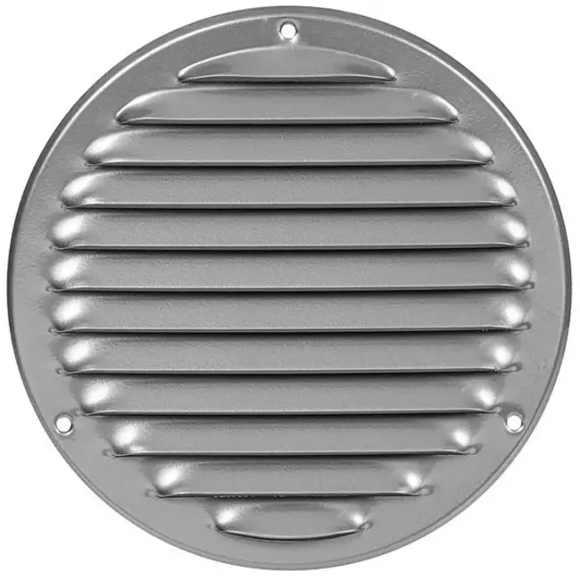Griglia di aerazione in metallo tonda Ø 160 mm grigia - MR160P - RAL9006