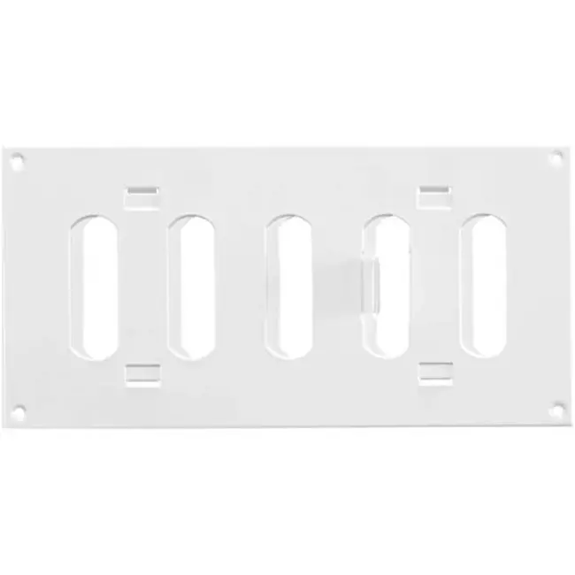 Griglia metallica regolabile 200x150 mm bianca - MR2010R - RAL9016