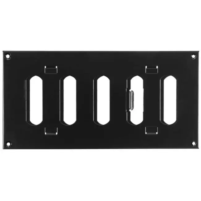 Griglia metallica regolabile 200x100 mm bianca - MR2010RM - RAL9005