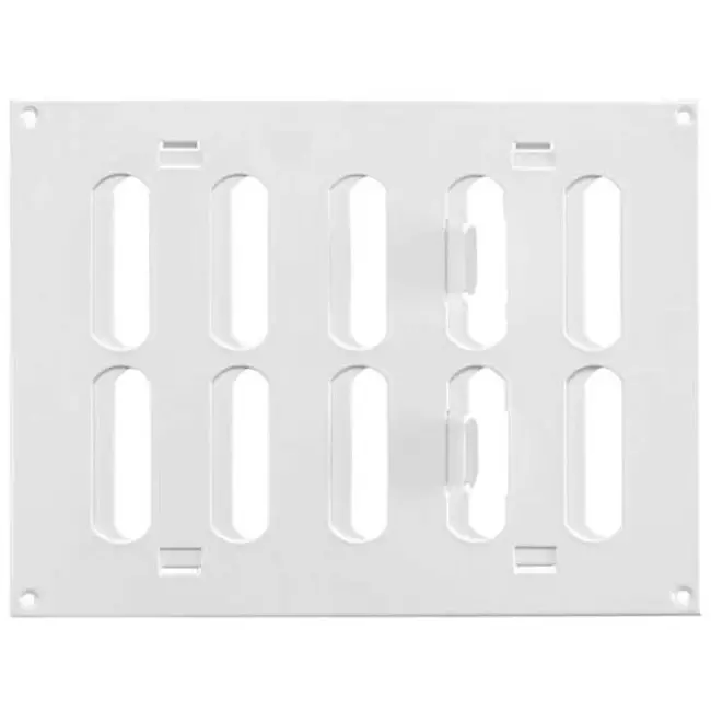 Griglia metallica regolabile 200x150 mm bianca - MR2015R - RAL9016
