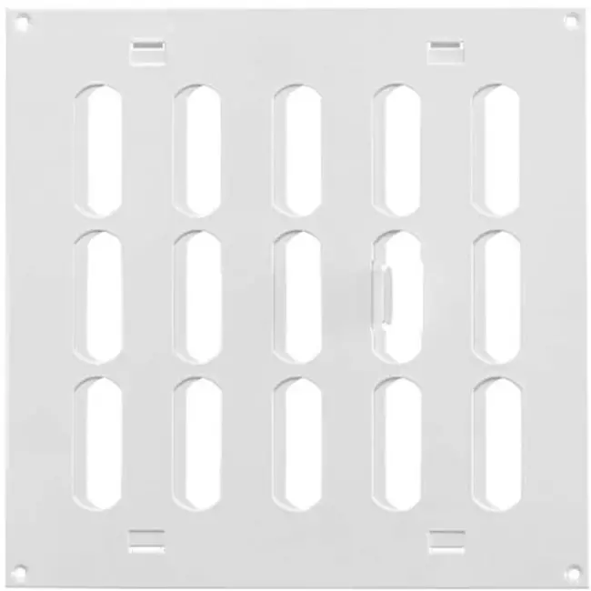 Griglia metallica regolabile 200x200 mm bianca - MR2020R - RAL9016