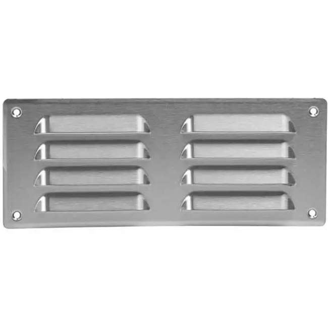 Griglia di aerazione quadrata in metallo 260x105 mm acciaio inox - MR26105i
