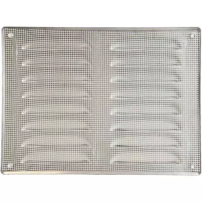 Griglia di aerazione quadrata in metallo 260x190 mm alluminio - MR2619Al