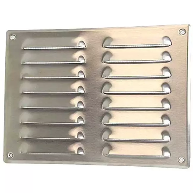 Griglia di aerazione quadrata in metallo 260x190 mm alluminio - MR2619Al